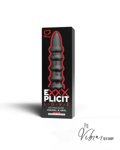 Estimulador Anal e Vaginal | 21 x 3,5 cm | Black List - Pra Vibrar - Sex Shop