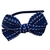 TIARA COM LAÇO 11X8CM - AZUL MARINHO COM PONTILHADOS BRANCOS - GAROTA DO LAÇO - comprar online