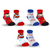 KIT 02 PARES DE MEIAS - SUPER HOMEM - KIDS - CANO CURTO