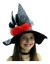 FANTASIA HALLOWEEN - CHAPÉU BRUXINHA XADREZ - ADULTO