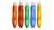 GUACHE BISNAGA - PONTA PINCEL - COM 5 CORES - 25ML CADA - LEO&LEO - comprar online