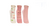 MEIA LUPO KF - KIT 3 - ROSE/ROSA/OFF - LUPO