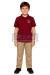 POLO MANGA CURTA BORDÔ- FUNDAMENTAL I / BURGUNDY SHORT-SLEEVE POLO - PRESCHOOL AND ELEMENTARY SCHOOL- EVEREST na internet
