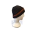 GORRO INF CANELADO DOBRA PRETO C LISTRA LARANJA