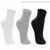 MEIA LUPO KM SPORT KIT 3 - BRANCO/PRETO/CINZA - LUPO