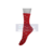 MEIA 3/4 - VERMELHO CORAÇÕES CINZA E BRANCO