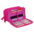 ESTOJO CRINKLE ESP 03 COMPARTIMENTOS - PINK - Escolar Uniformes