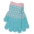 LUVA INFANTIL FELPUDA VERDE AGUA C ROSA E BRANCO - comprar online