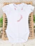 Body personalizado com gola em renda de algodão - comprar online