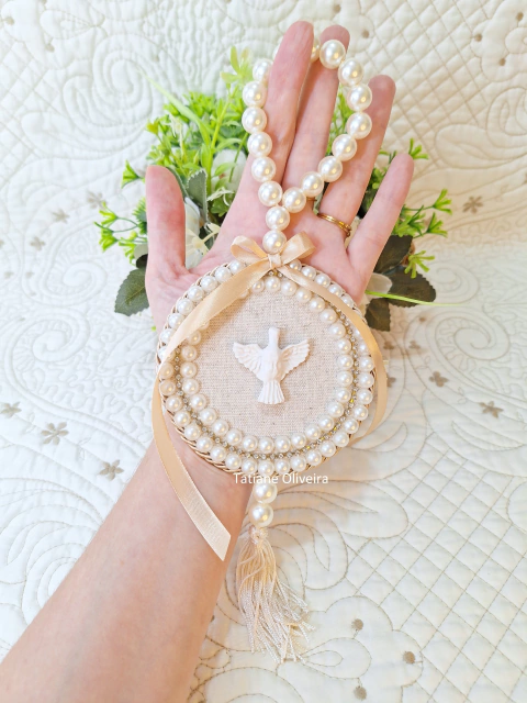 Pingente De Berço Espírito Santo - Medalhão De Berço