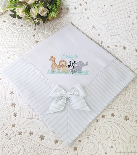 Manta Bordada para Bebê - Fustão - comprar online