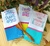 Kit com 3 panos de prato bordado - Linha Frases Colors