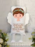 Naninha Anjo Com Oração do Anjo da Guarda - Naninha De Bebê Personalizada Com Oração