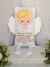 Naninha Anjo Com Oração do Anjo da Guarda - Naninha De Bebê Personalizada Com Oração