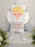 Naninha Anjo Com Oração do Anjo da Guarda - Naninha De Bebê Personalizada Com Oração