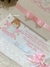 Caixa Com Toalha De Batizado Bordada E Vela Personalizada - Tatiane Oliveira for baby