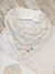 Kit 2 peças: babador bandana bordado / fraldinha de boca na internet