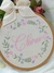 Enfeite Maternidade Bastidor Bordado Flores - Tatiane Oliveira for baby