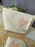 Necessaire + porta absorvente bordados - loja online