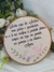 Enfeite Bastidor Bordado - Oração do Santo Anjo - Tatiane Oliveira for baby