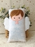 Naninha Anjo Com Oração do Anjo da Guarda e Nome - Naninha De Bebê Personalizada