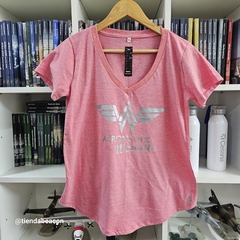 remera mujer cuello V Aeronautic Woman - comprar online