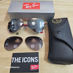 rayban scuderia ferrari carbono rojo - comprar online
