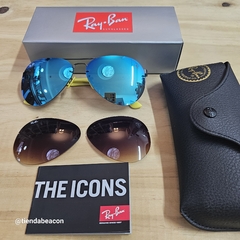 rayban scuderia ferrari carbon amarillo