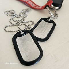 dogtag chapas militares personalizadas