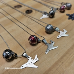 mundo ceramica con avion - TiendaBeacon