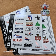 plancha de stickers LOGOS - comprar online