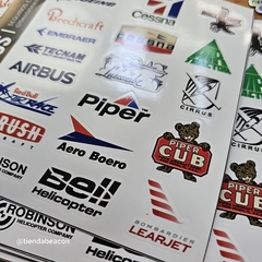 plancha de stickers LOGOS en internet