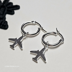 aros acero colgantes - tienda online