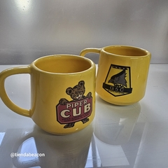Taza ceramica amarilla - comprar online