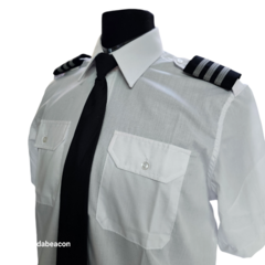 camisa con portacharreteras blanca batista - TiendaBeacon