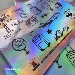 plancha de stickers HOLOGRAFICOS - comprar online