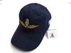 Gorra de Gabardina Bordada Fuerza Aerea Azul Marino