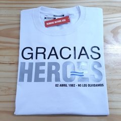 remera conmemorativa HEROES DE MALVINAS en internet