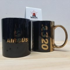 taza dorada airbus 320 - comprar online