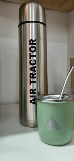 Imagen de termo acero grabado