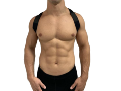 Corrector Postural Negro Espalda Hombros DEMA Agnovedades - AGNOVEDADES