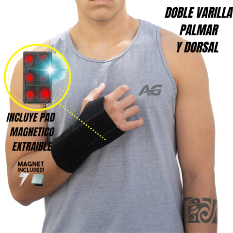 Imagen de Inmovilizador Muñeca Corto / Largo Magnético Férula Agnovedades