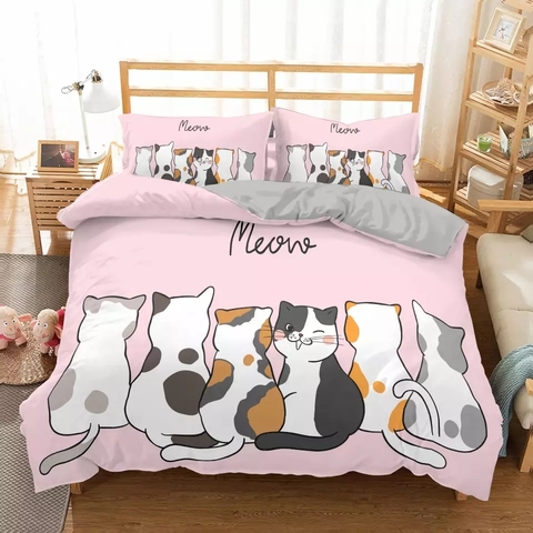 Edredón Cat diseño Meow