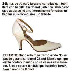 Super Sexys Stilettos Punta y Talonera con Hebilla al tobillo Talle Grande 44 en internet