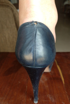 Zapatos Stilettos Cuero Vacuno Azul Talle 42,5 usados a reparar - Mundocross