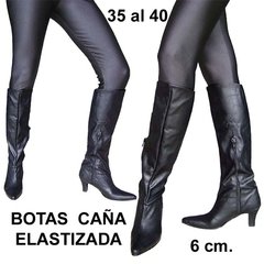 Botas Altas a la Rodilla De Caña Elastizada 35 Al 40
