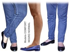 Chatitas Capellada Elastizada en Negro Normal Talles 40 a 46 - comprar online