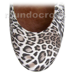 Talles Grandes del 41 Al 46 Zapatos Clásicos Plataforma en Leopardo - comprar online