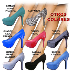 Talles Grandes del 41 Al 46 Zapatos Clásicos Plataforma en Leopardo en internet