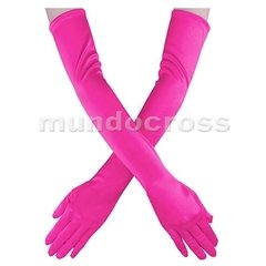 Finos Sexys Guantes Largos De Raso Elastizado Varios Colores - comprar online